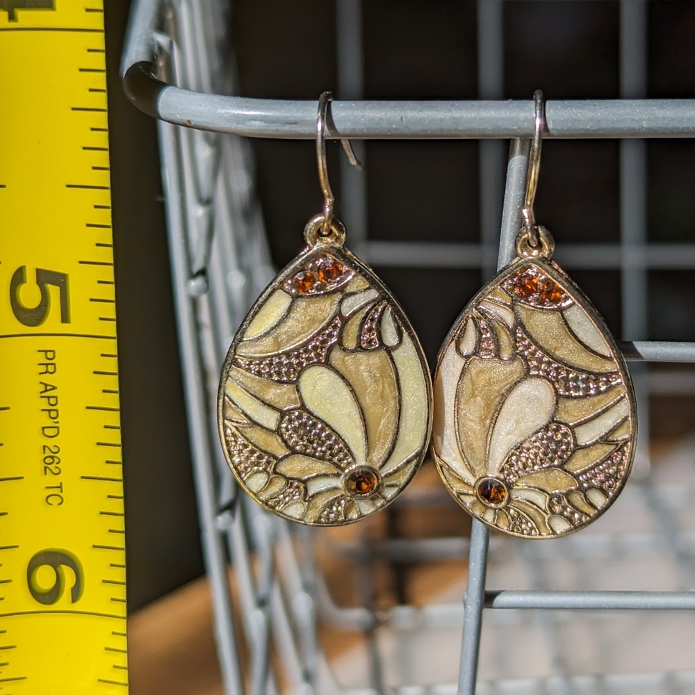 Cloisonné earrings